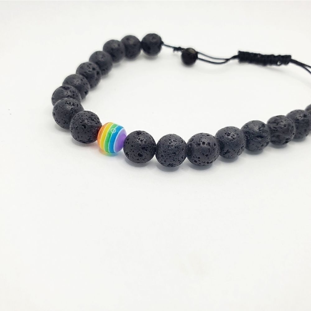 Hand Crafted Adjustable Pride Bracelet - Picture 7 of 12